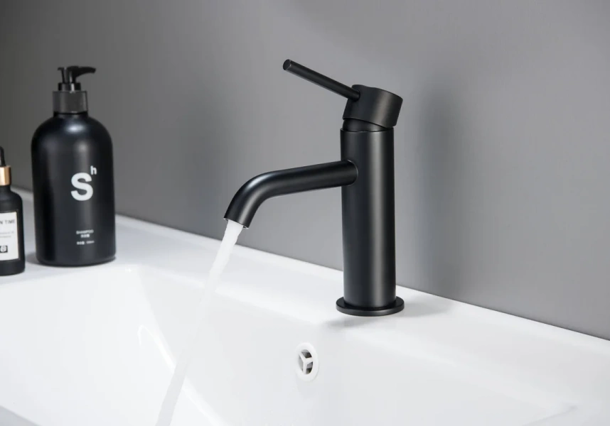 Смеситель для раковины Акватек Европа черный - фото 2