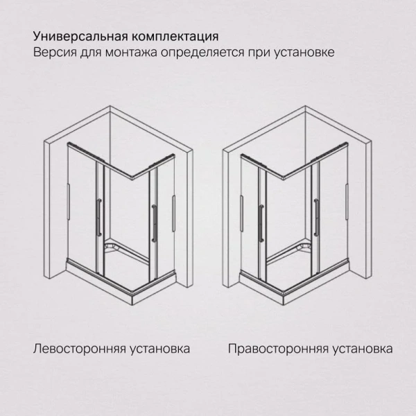 Душевой уголок Am.Pm Func 120x90 см профиль черный, стекло прозрачное, с низким поддоном - фото 9