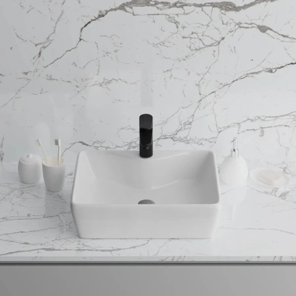 Раковина Grossman 48 см прямоугольная, в форме чаши, прямоугольной формы - фото 5