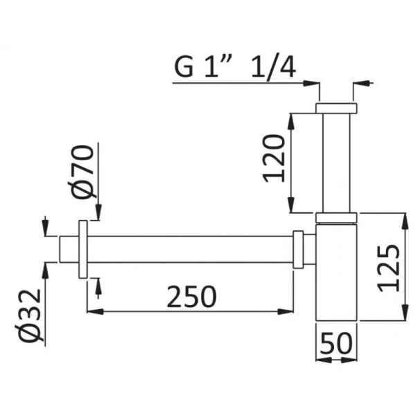 Сифон для раковины Cezares CZR Sunset, другие - фото 2