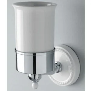 Стакан для ванной керамический, цвет хром, Devon&Devon Dorothy, в наличии - фото 2