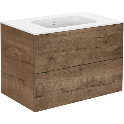 Тумба под раковину подвесная Vincea Norma 80,7 см V.Oak, современная, hi-tech, лофт - фото 3