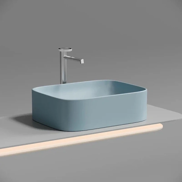 Раковина Ceramica Nova Element 50 см голубая, из санфарфора - фото 7