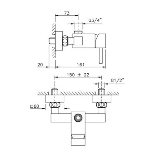Смеситель для душа Nicolazzi Antelao 3825 - фото 2