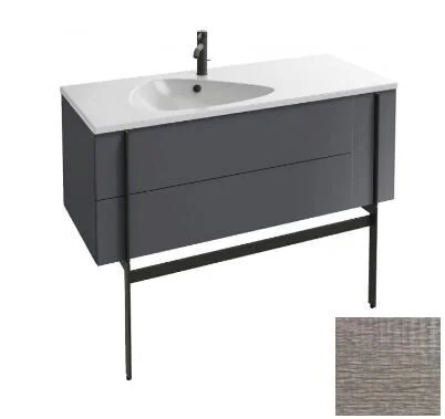 Тумба с раковиной Jacob Delafon Nouvelle Vague EB3036-E 120 см с двумя ящиками