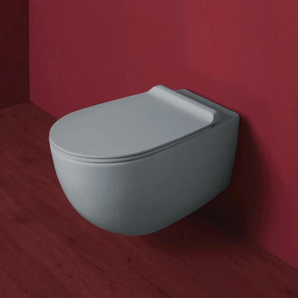 Крышка-сидение с микролифтом Simas Vignoni серая матовая, с микролифтом - фото 2