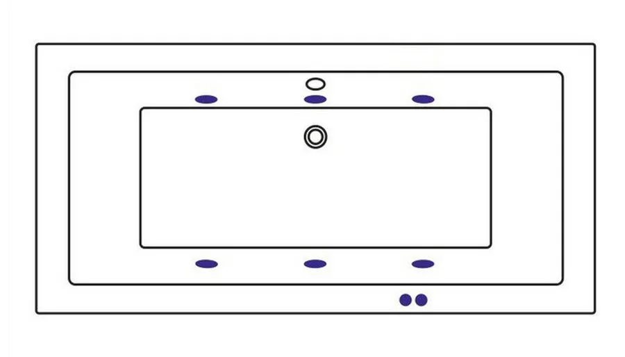 Ванна гидромассажная Whitecross Savia Duo Soft, 170 х 80 см, увеличенная толщина акрила, усиленная армировка, белый/хром, 0103.170080.100.SOFT.CR - фото 3