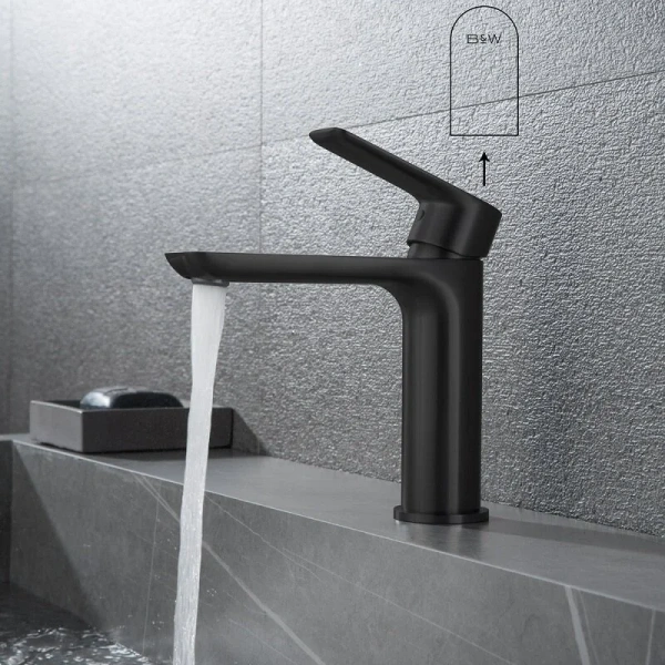 Смеситель для раковины Black&White Universe черный матовый, недорогие - фото 5
