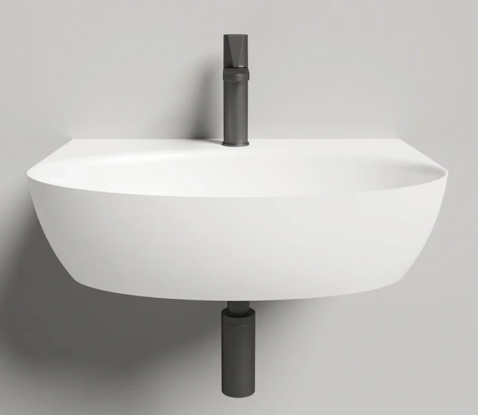 Раковина Salini Alda Wall 02 60 см белый глянец, в форме чаши, круглой формы - фото 5