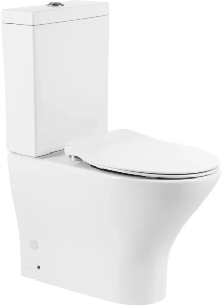 Чаша для унитаза-компакта BelBagno Acqua с горизонтальным выпуском, современные, hi-tech, круглые - фото 4