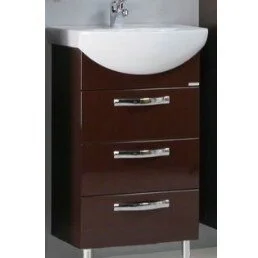 Тумба с раковиной напольная Акватон Ария Н 1A140201AA 50 см с тремя выдвижными ящиками