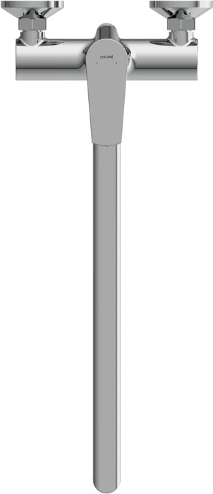 Смеситель для ванны Cersanit Moduo хром, из латуни, округлая форма - фото 5