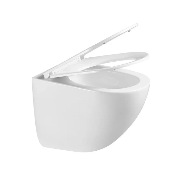 Унитаз подвесной Vincea Bien белый, фарфор, керамика - фото 8