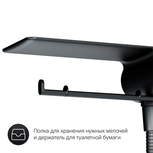 Гигиенический душ со смесителем Am.Pm X-Joy черный, черные - фото 5