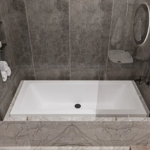 Ванна акриловая Artemis Sentinus 180 x 80 см, белый, 10110901101028, без гидромассажа - фото 6