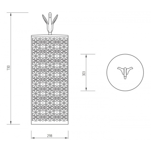 Корзина для белья Migliore Luxor с ажурным декором - фото 4