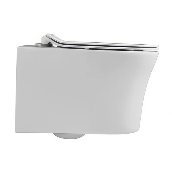 Унитаз подвесной Акватек Ника безободковый, современные, hi-tech, круглые - фото 5