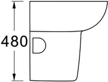 Полупьедестал для раковины Акватек белый index_3 - фото 7