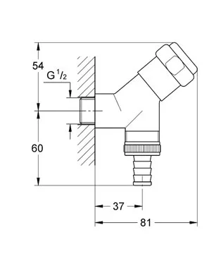 Запорный вентиль Grohe 41010000 - фото 2