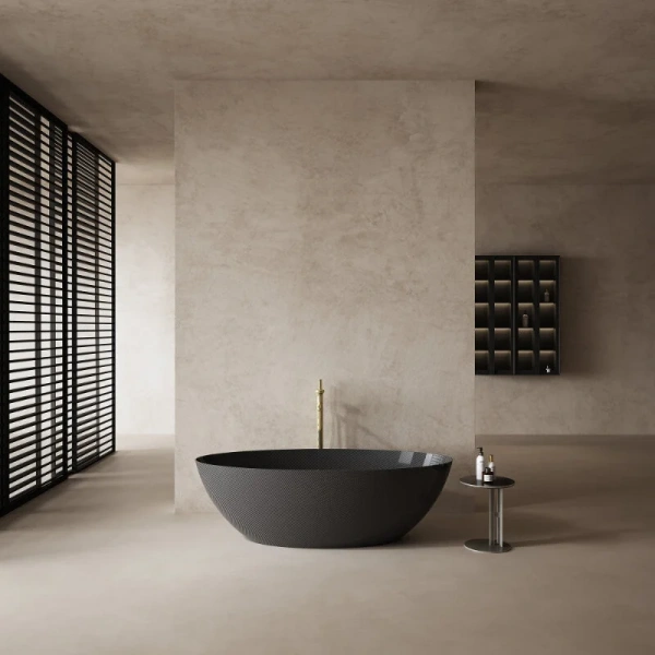 Ванна карбоновая Abber Karbon 180x85 см черная, современныe, hi-tech, декорированныe - фото 3