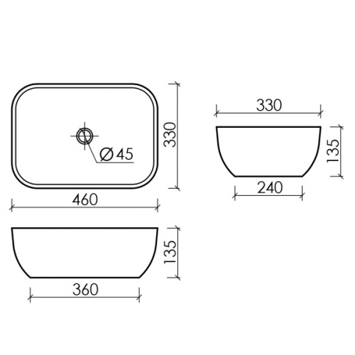 Схема, в форме чаши, прямоугольной формы - фото 5