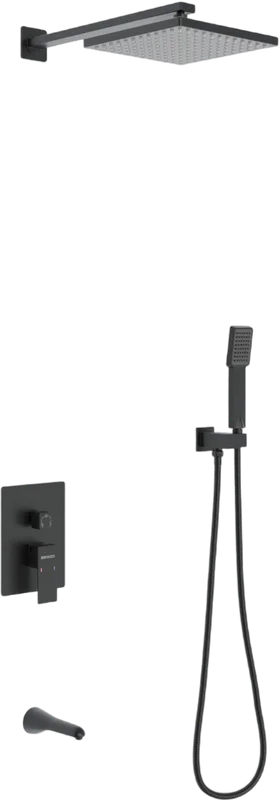 Душевой комплект BERGES Nardis черный матовый - фото 1