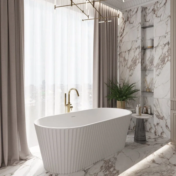 Ванна акриловая Corpa Nera Bonini CN130111, 170 х 80 см, белый матовый, в наличии - фото 10