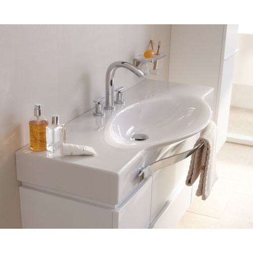 Раковина Laufen Palace 120 см с 3 отверстиями для смесителя, современные, hi-tech - фото 2