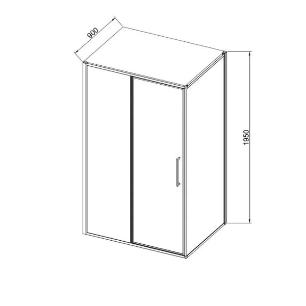 Душевой уголок Vincea Slim 120x90 см брашированное золото стекло прозрачное - фото 2