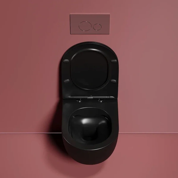 Унитаз подвесной Ceramica Nova Modena чёрный матовый, черные - фото 6