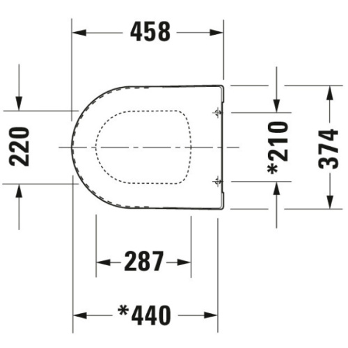 Унитаз подвесной Duravit ME by Starck белый - фото 3