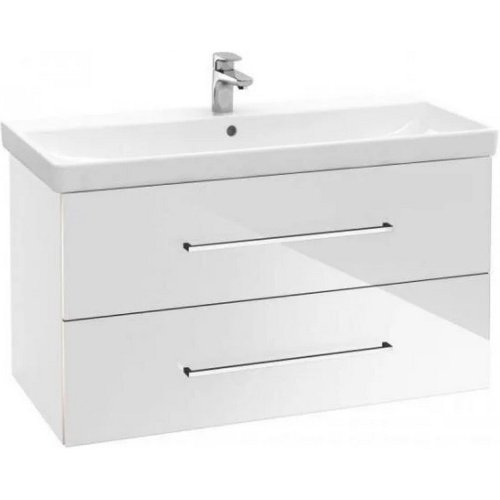 Тумба под раковину подвесная Villeroy & Boch Avento 100 см белая - фото 1