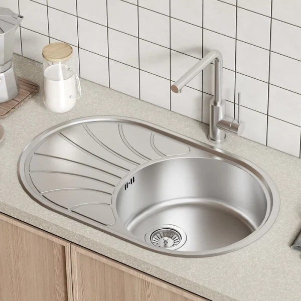 Мойка для кухни IDDIS Suno 77 см сатин - фото 3