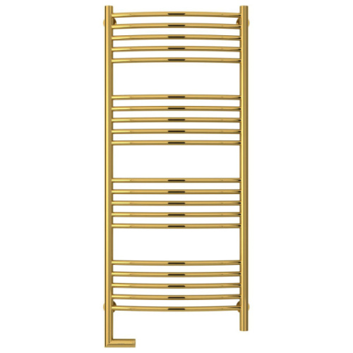 Полотенцесушитель электрический левый, цвет золото перемычка выгнутая Сунержа Богема 2.0 1200х500, по запросу - фото 2