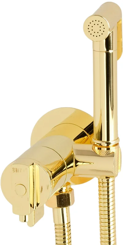 Гигиенический душ со смесителем Migliore Fortis Gold золото - фото 2