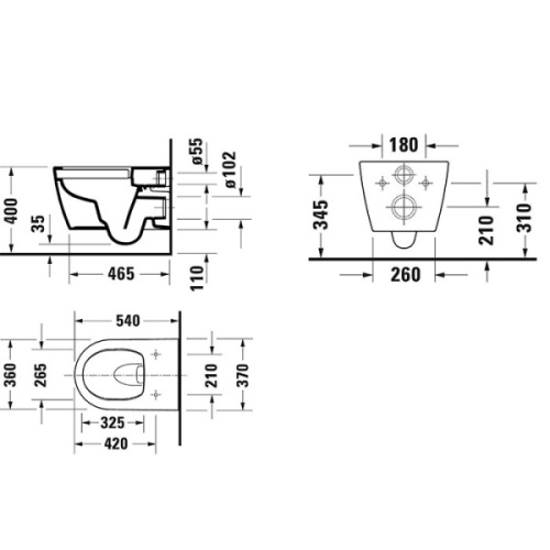 Унитаз подвесной Duravit Soleil by Starck с сиденьем микролифт - фото 2