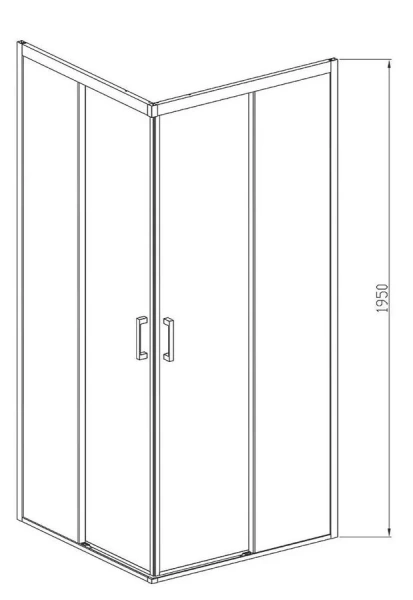 Душевой уголок Vincea Soft 90x90 см черный, квадратные - фото 2