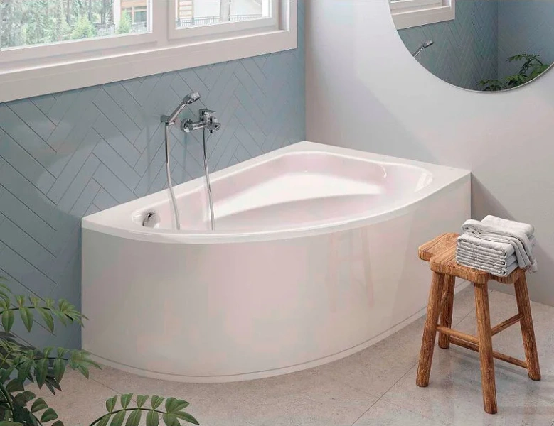 Ванна акриловая Roca Welna, L/R, 7.2486.4.200.0/7.2486.4.300.0, 160 x 100 см, цвет белый, угловые, приставные, встраиваемые - фото 6