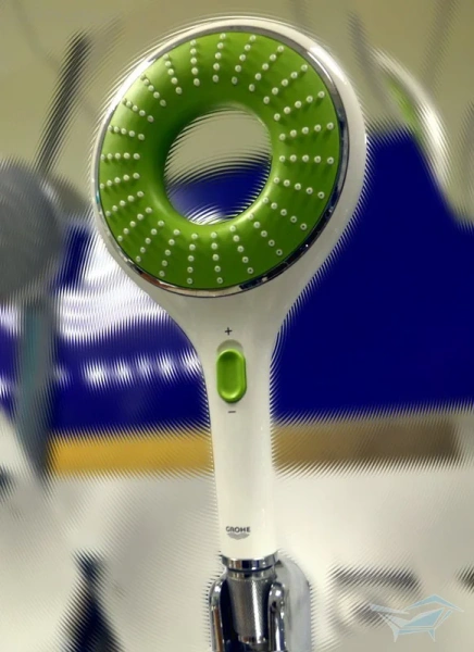 Душевая лейка, белая луна/зеленый, Grohe Rainshower Icon 27276LS0, классические, ретро - фото 3
