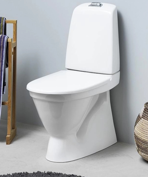 Унитаз напольный с сиденьем Gustavsberg Nautic GB111500201205 + 9M26S101 - фото 2