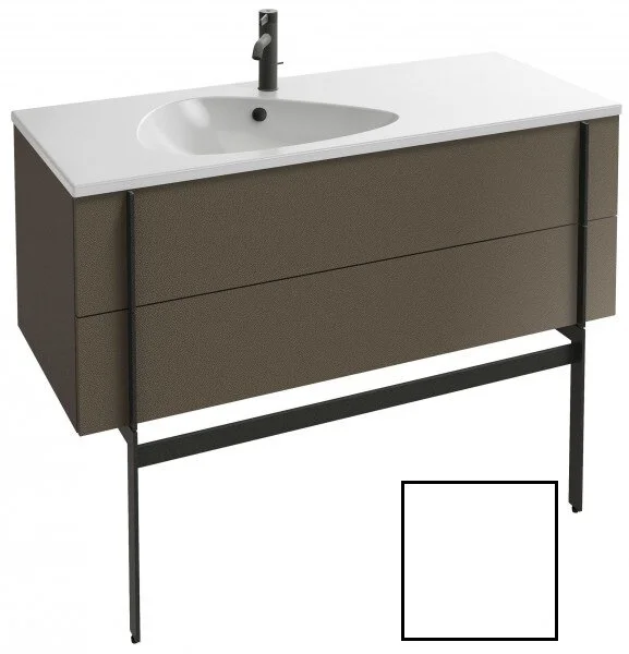 Тумба под раковину подвесная Jacob Delafon Nouvelle Vague 120 см белый блестящий лак - фото 1