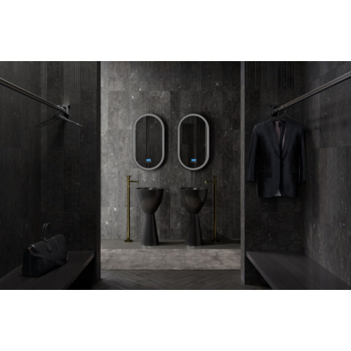 Раковина напольная Abber Karbon карбоновая, круглой формы, моноблок - фото 5