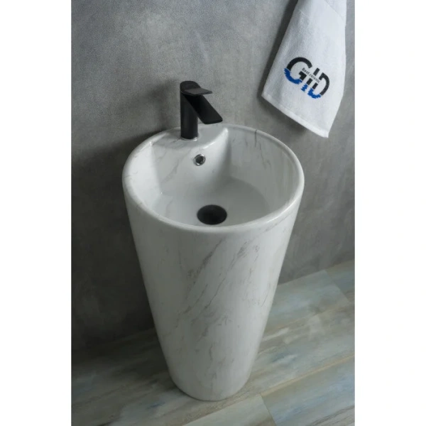 Раковина напольная GID Autonomo Nb131wgss 40 см под камень глянец - фото 4