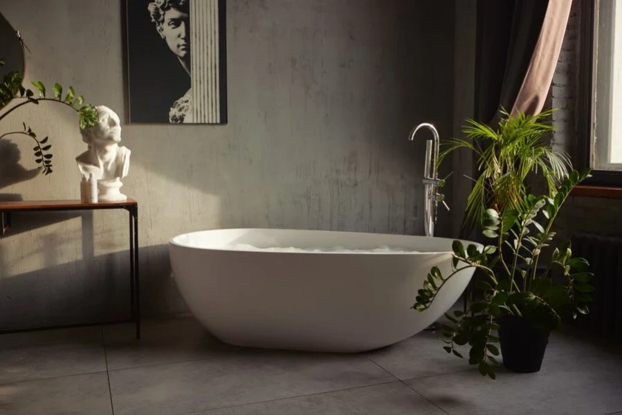 Ванна Marmo Bagno Венеция, MB-VN170-85, 170 х 85 см, искусственный камень, белая - фото 4