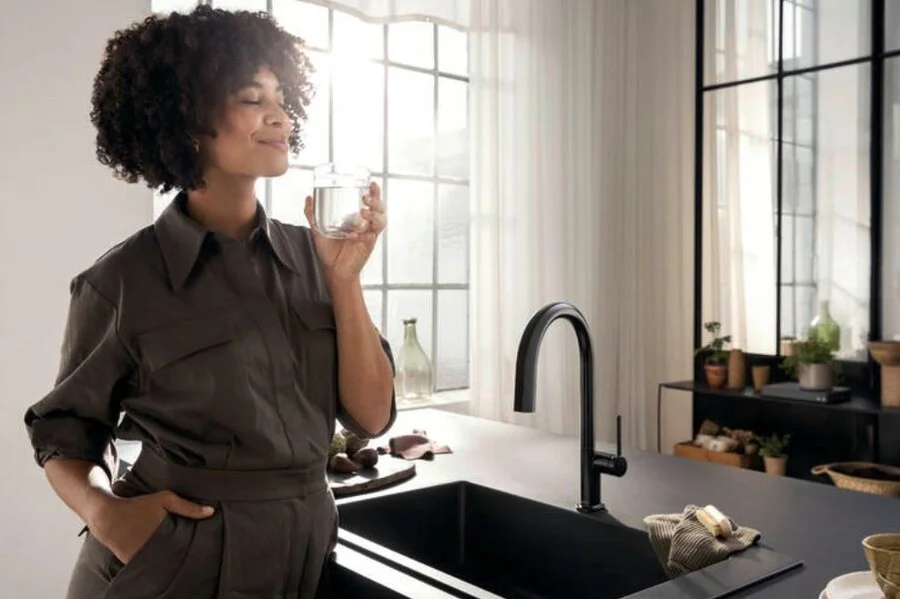 Смеситель для кухни Hansgrohe Aqittura черный матовый, черные - фото 4