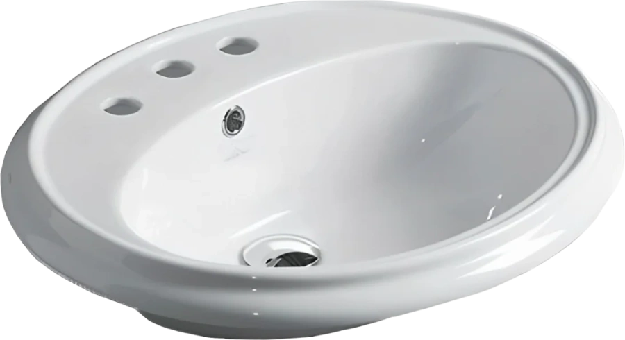 Раковина Simas Arcade 61 см белая, с 3 отверстиями под смеситель - фото 1