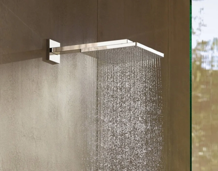 Верхний душ Hansgrohe Raindance E шлифованный черный хром, верхние души index_1 - фото 7