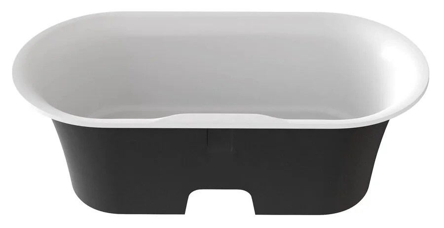 Ванна из искусственного камня Good Door Венеция 170 x 80 см, черный, ВА00005, без гидромассажа - фото 6