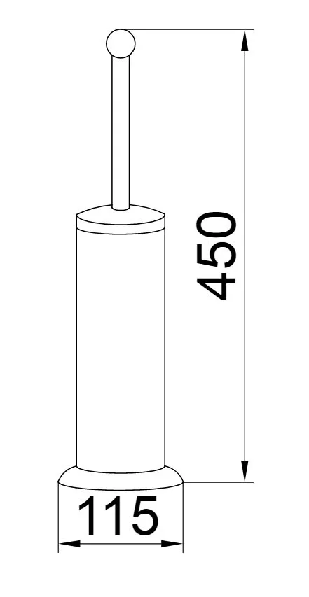 Ершик Boheme Medici металлический - фото 2