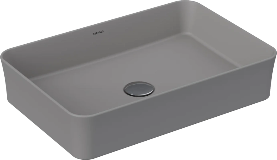 Раковина BERGES Ego 55 см матовый серый - фото 1
